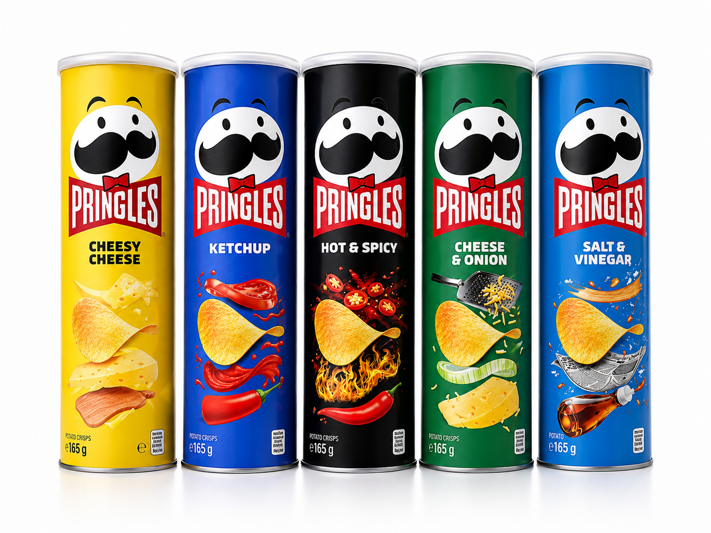 چیپس پرینگلز 165 گرمی | Pringles در طعم‌های متنوع