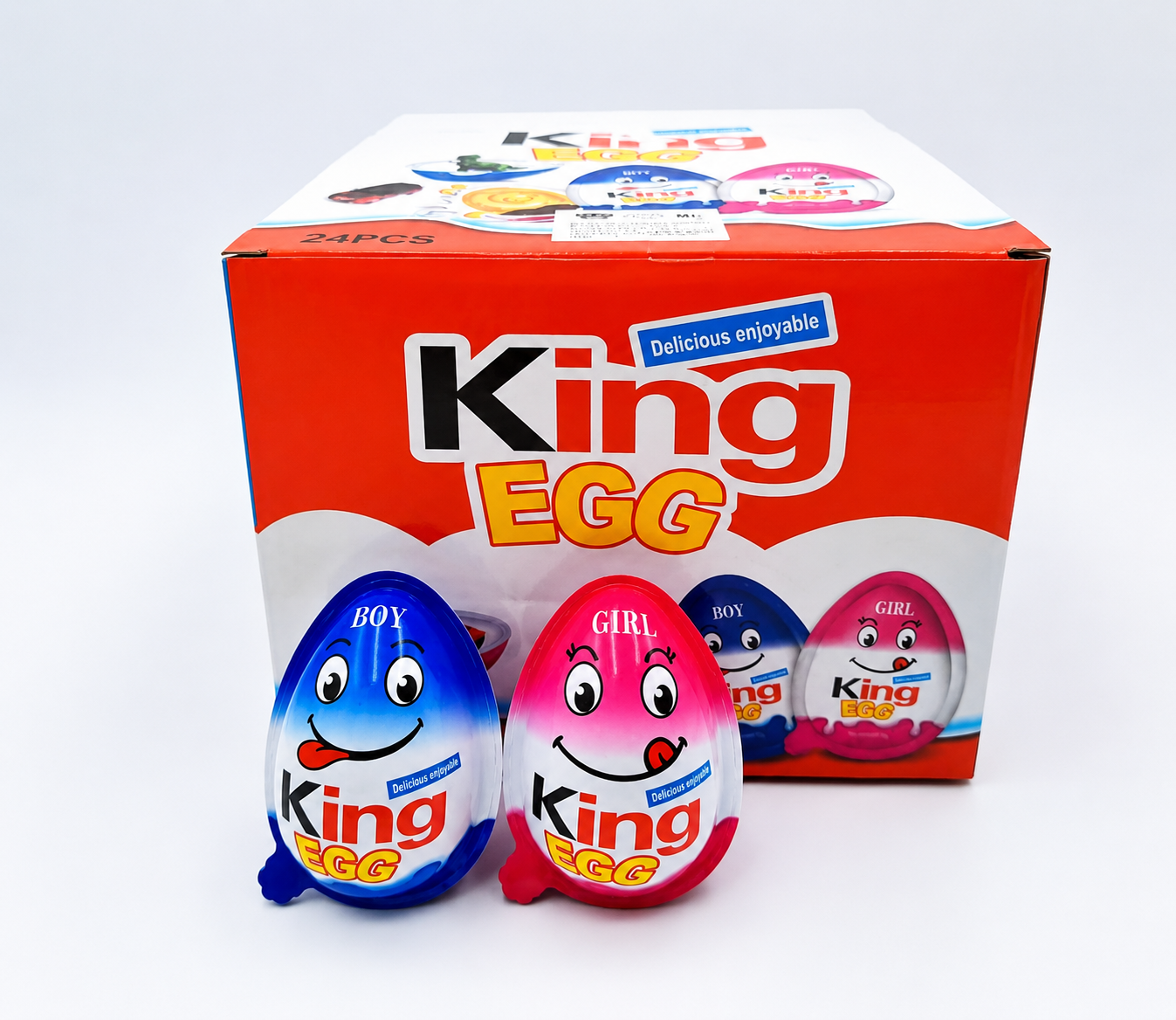 تخم مرغ شکلاتی شانسی King Egg، طرح پسرانه و دخترانه