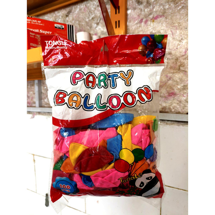 بادکنک رنگی تولد 100 عددی Party Balloon با رنگبندی متنوع