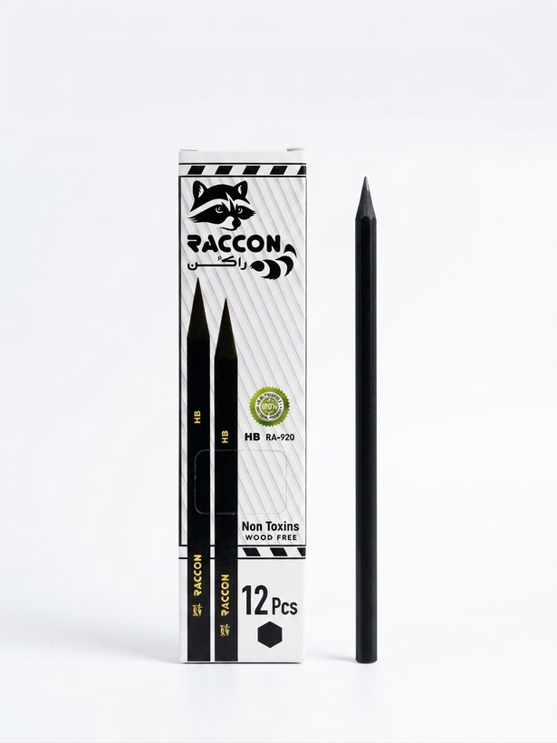 مداد مشکی ۱۲ عددی راکون کد RA-920