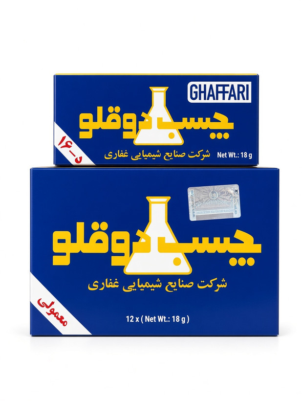 چسب دوقلو غفاری معمولی ۱۸ گرمی